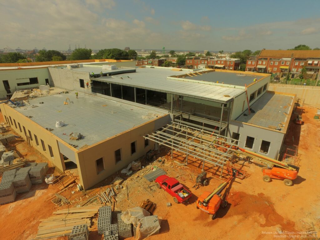 Holabird Elementary Middle School - Drone Update - CAM Construction ...