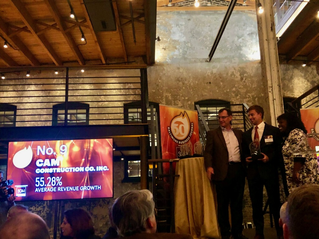 CAM Construction Ranked 9 50 Fastest Growing Private Companies in